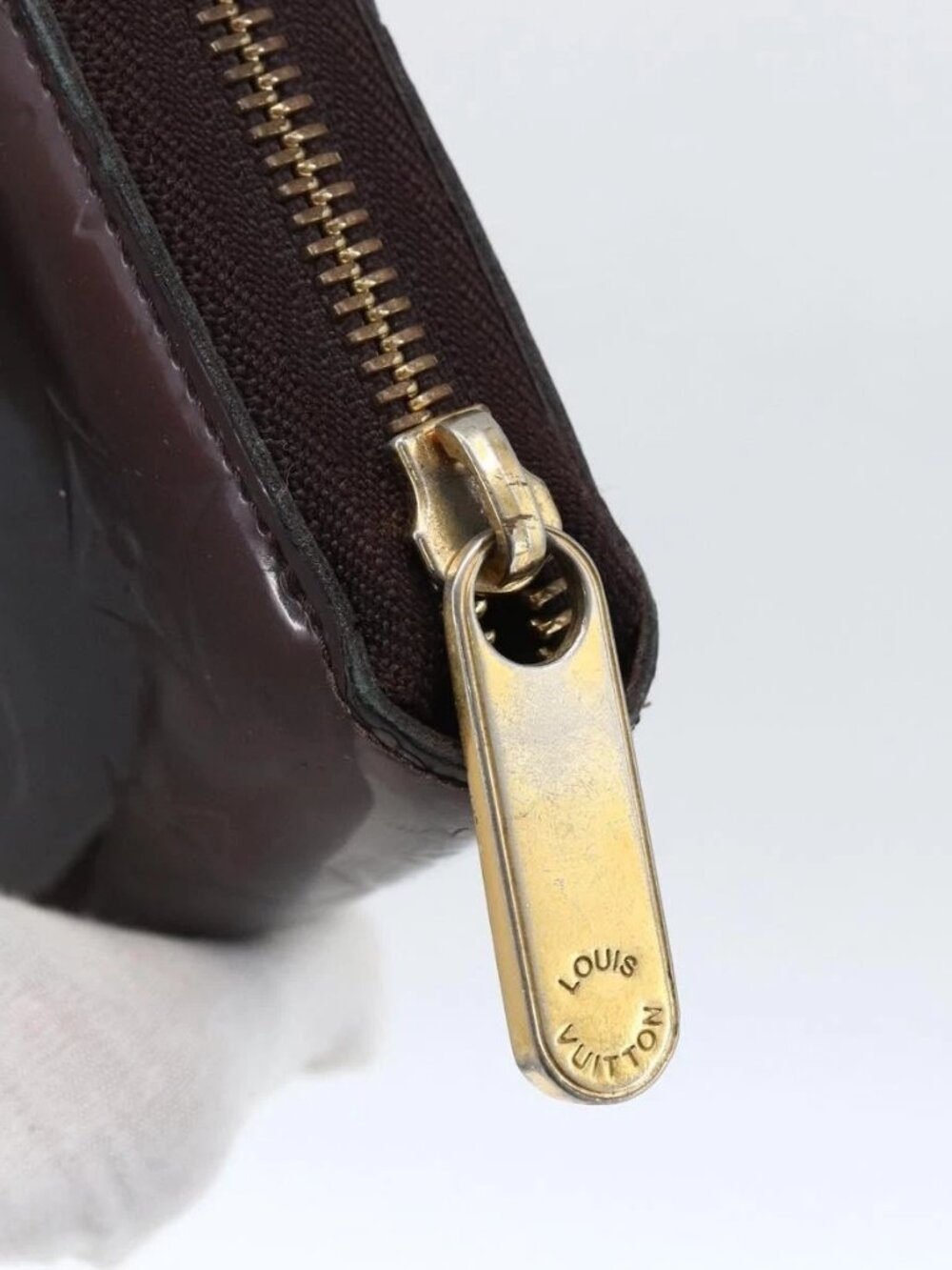 LOUIS VUITTON Monogram Vernis Zippy Long Wallet Amarante M93522 LV Auth 169544 - Picture 9 of 15